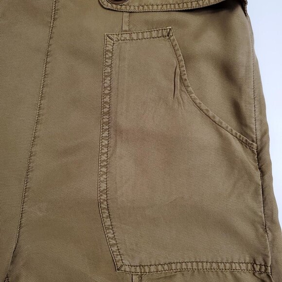 Hei Hei Anthropologie Recreation Utility Overalls XS Olive Green Wide Leg Pocket - Picture 9 of 16